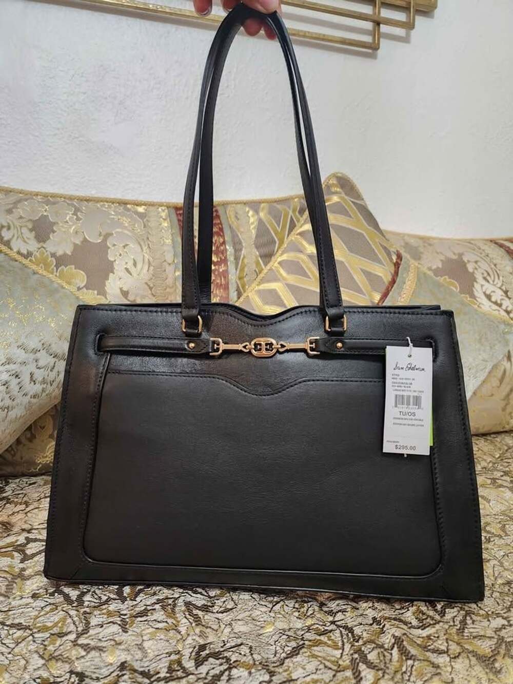 Sam Edelman Loraine Box leather Tote Workbag